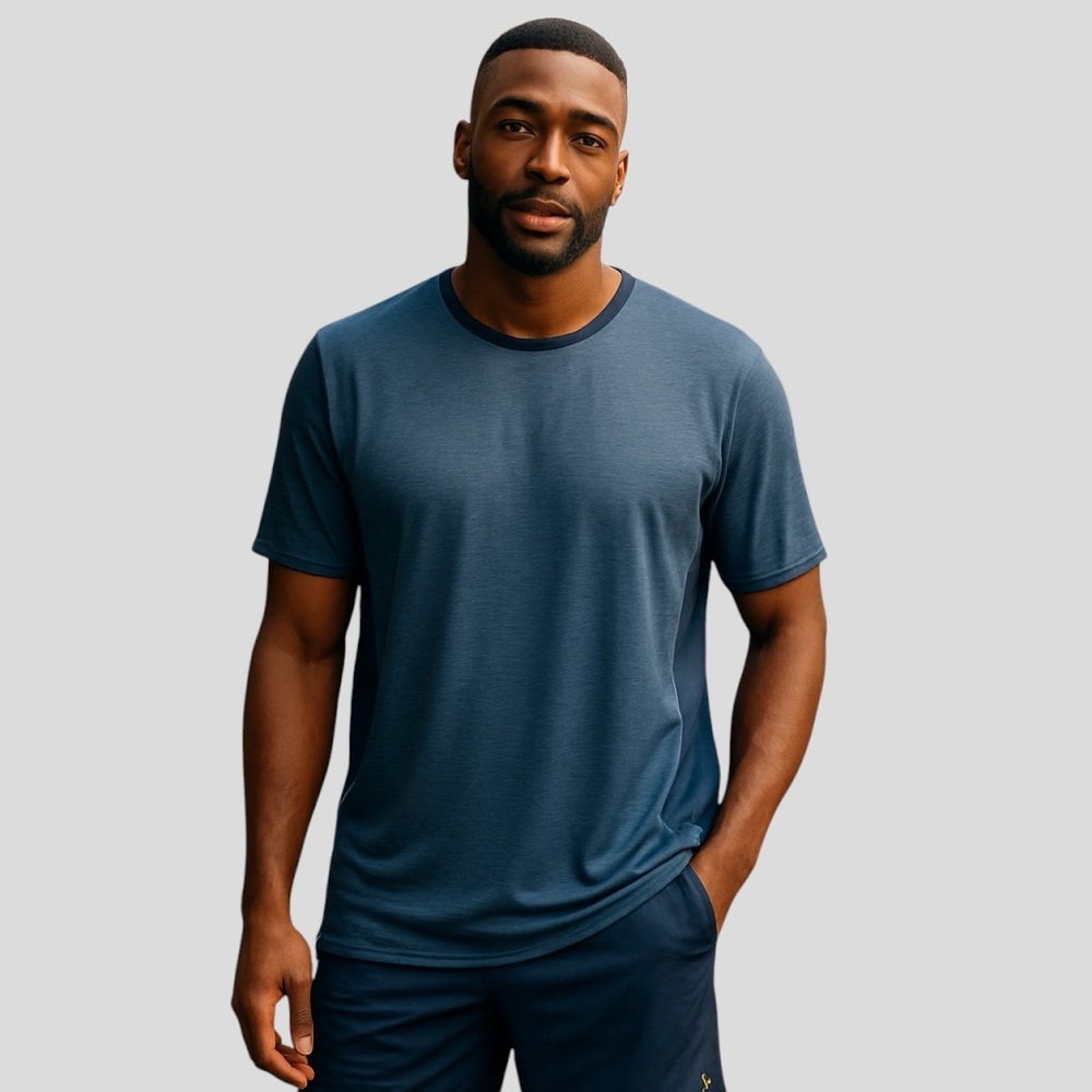Head Men’s Blue Performance Tee Lightweight Active Short Sleeve Shirt Size XL